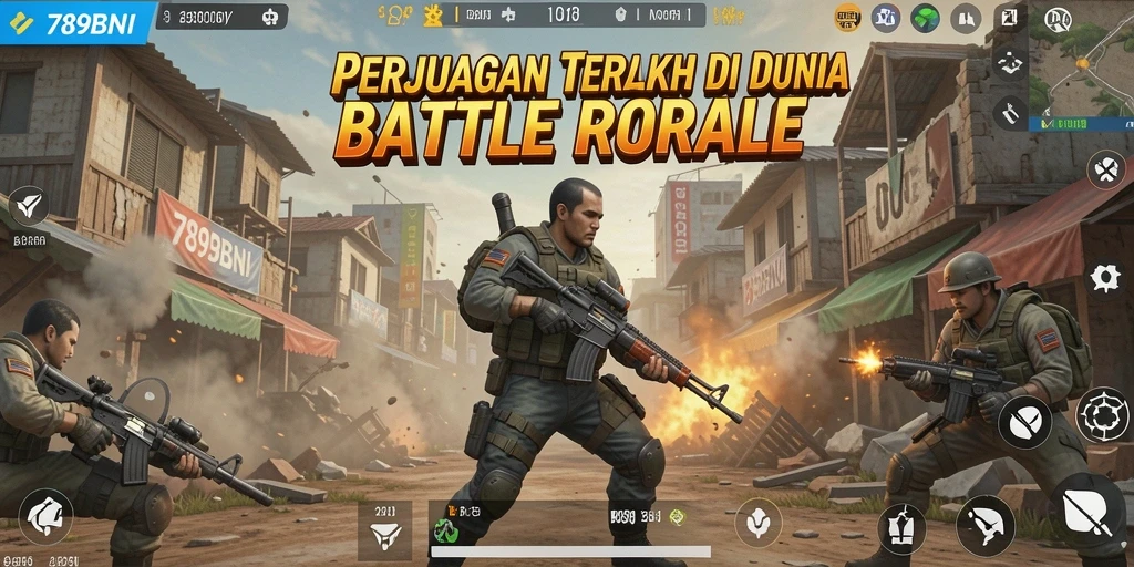 Tangkapan layar gameplay 789BNI yang menegangkan di pertempuran Battle Royale.
