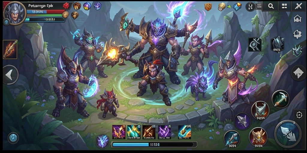 Screenshot gameplay 9N9N yang menunjukkan aksi seru dalam petualangan MMORPG.