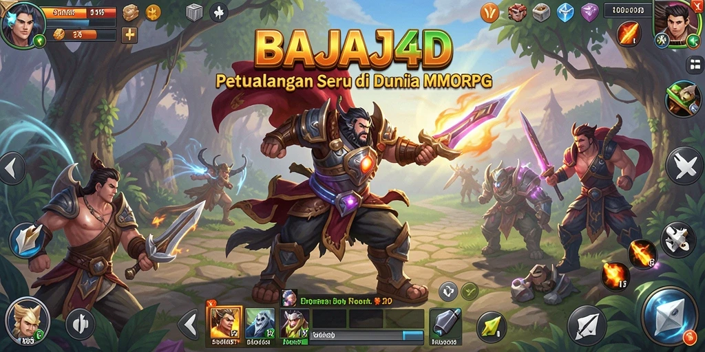 Tampilan gameplay seru BAJAJ4D dalam suasana MMORPG.