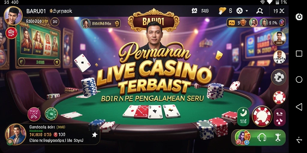 Tampilan antarmuka Live Casino yang menarik dan interaktif di BARU01.