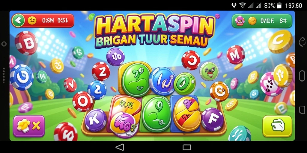 Screenshot utama HARTASPIN menampilkan keseruan pertandingan Bingo.