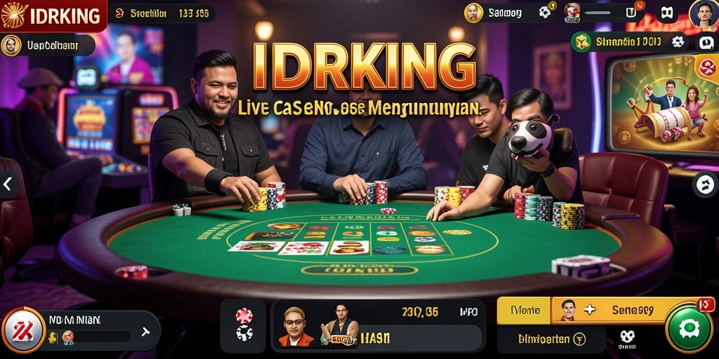 Tampilan gameplay Live Casino yang menarik di IDRKING.