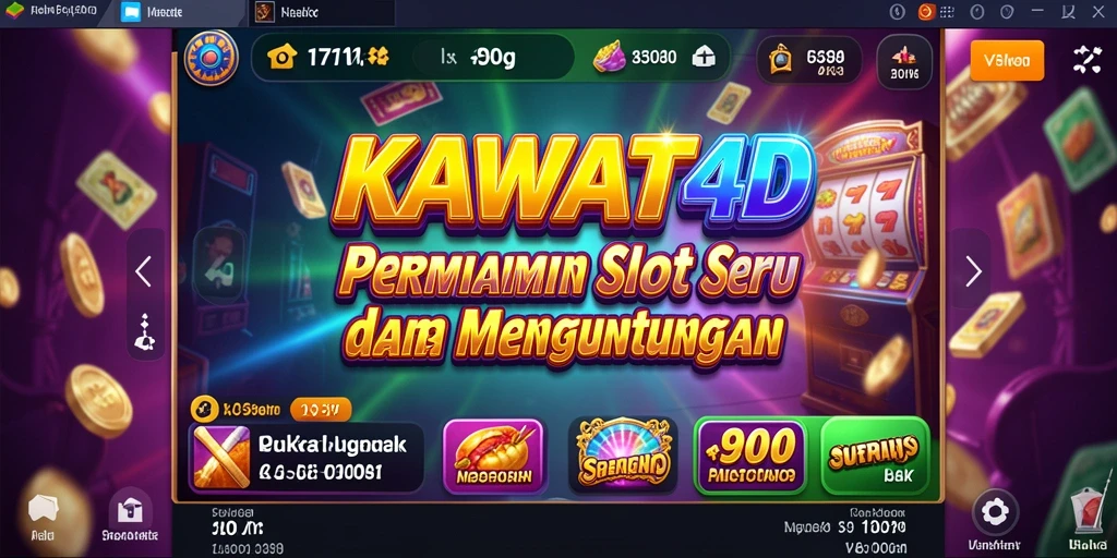 Tampilan screenshot gameplay menampilkan keseruan permainan Slot KAWAT4D.