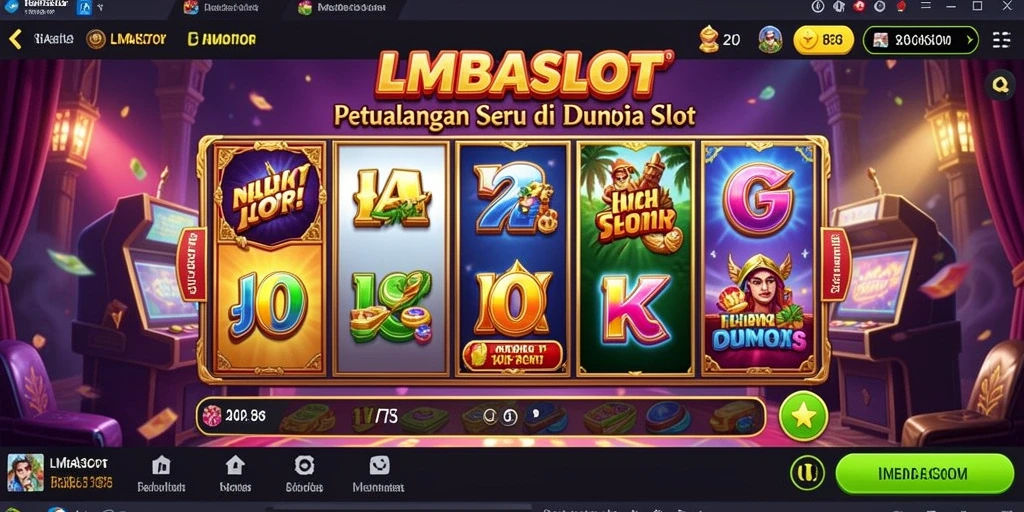 Tampilan gameplay LMBASLOT yang penuh aksi dan grafis menawan.