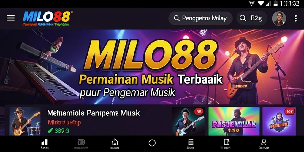 Screenshot gameplay <strong>MILO88</strong> menampilkan tantangan musik yang seru dan menarik.