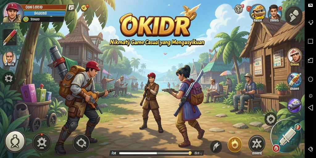 Tampilan gameplay OKIDR yang menghibur dan menarik untuk semua kalangan.