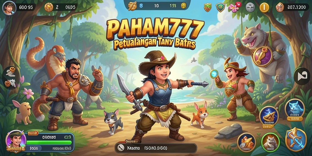 Tampilan menakjubkan gameplay petualangan di PAHAM777.