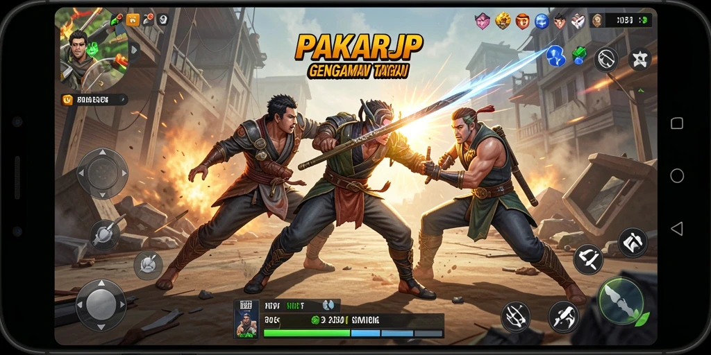 Tampilan gameplay seru di PAKARJP dengan pertarungan mendebarkan.