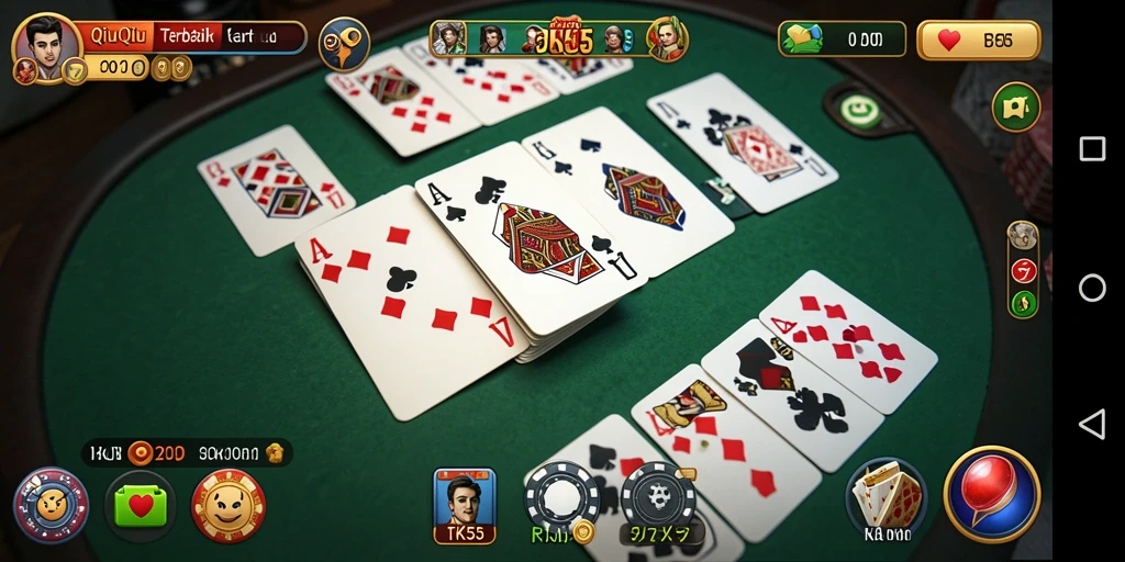 Gameplay menarik QiuQiu di RK55 dengan teman-teman.