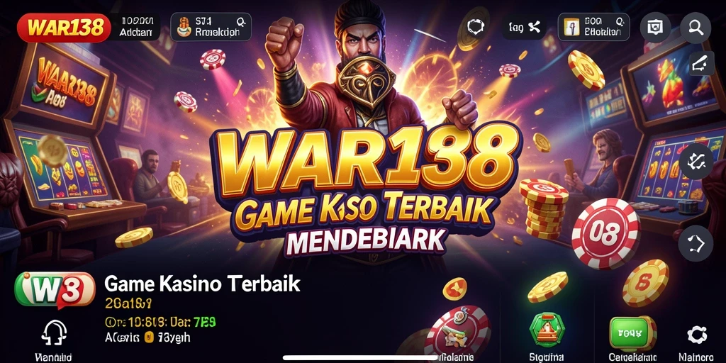 Tampilan menarik dari gameplay Kasino di WAR138 yang mendebarkan.