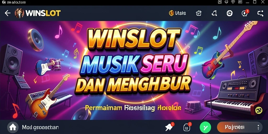 Tampilan gameplay WINSLOT yang seru dan penuh musik.