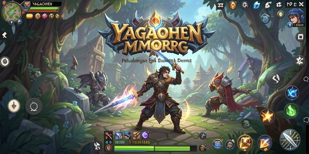 Gameplay YAGAOHEN yang menyenangkan dan dinamis dalam dunia MMORPG.